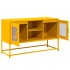 Mueble para TV de acero amarillo mostaza 100,5x39x60,5