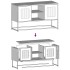 Mueble para TV de acero amarillo mostaza 100,5x39x60,5