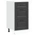 Mueble bajo de cocina Porto madera contrachapada