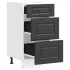 Mueble bajo de cocina Porto madera contrachapada