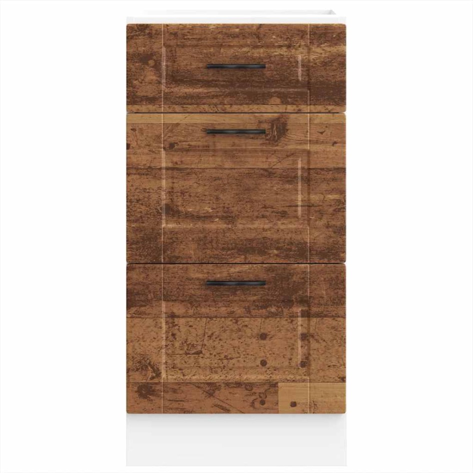 Mueble bajo de cocina porto madera vieja madera