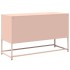 Mueble para TV de acero rosa 100,5x39x60,5