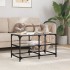 Mesa de centro superficie de vidrio acero 78,5x40x45