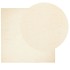 Alfombra de pelo corto suave lavable HUARTE crema 120x120
