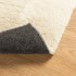 Alfombra de pelo corto suave lavable HUARTE crema 120x120