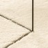 Alfombra de pelo corto suave lavable HUARTE crema 120x120