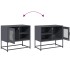 Mueble para TV de acero gris antracita 68x39x60,5