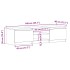Mueble de TV madera de ingeniería roble artisan 140x40x36