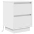 Mesilla de noche con luces LED blanca 38x34x50