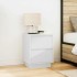 Mesilla de noche con luces LED blanca 38x34x50
