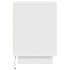 Mesilla de noche con luces LED blanca 38x34x50