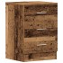 Mesita de noche madera contrachapada madera vieja 38x35x55
