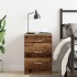 Mesita de noche madera contrachapada madera vieja 38x35x55