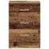 Mesita de noche madera contrachapada madera vieja 38x35x55