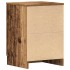 Mesita de noche madera contrachapada madera vieja 38x35x55