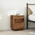Mesilla de noche con luces LED madera vieja 38x34x50