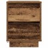 Mesilla de noche con luces LED madera vieja 38x34x50