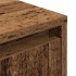 Mesilla de noche con luces LED madera vieja 38x34x50
