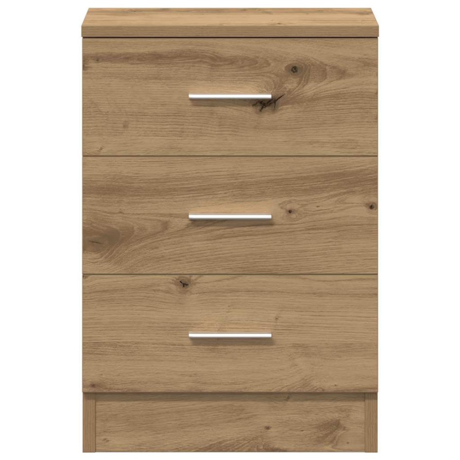 Mesita de noche madera de ingeniería roble artisian 38x35x55