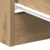 Mesita de noche madera de ingeniería roble artisian 38x35x55