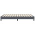 Cama box spring sin colchón terciopelo gris oscuro 120x210