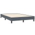 Cama box spring sin colchón terciopelo gris oscuro 120x210