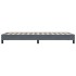 Cama box spring sin colchón terciopelo gris oscuro 90x210