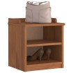 Banco de recibidor SANDNES madera maciza de pino 45x40x50 cm