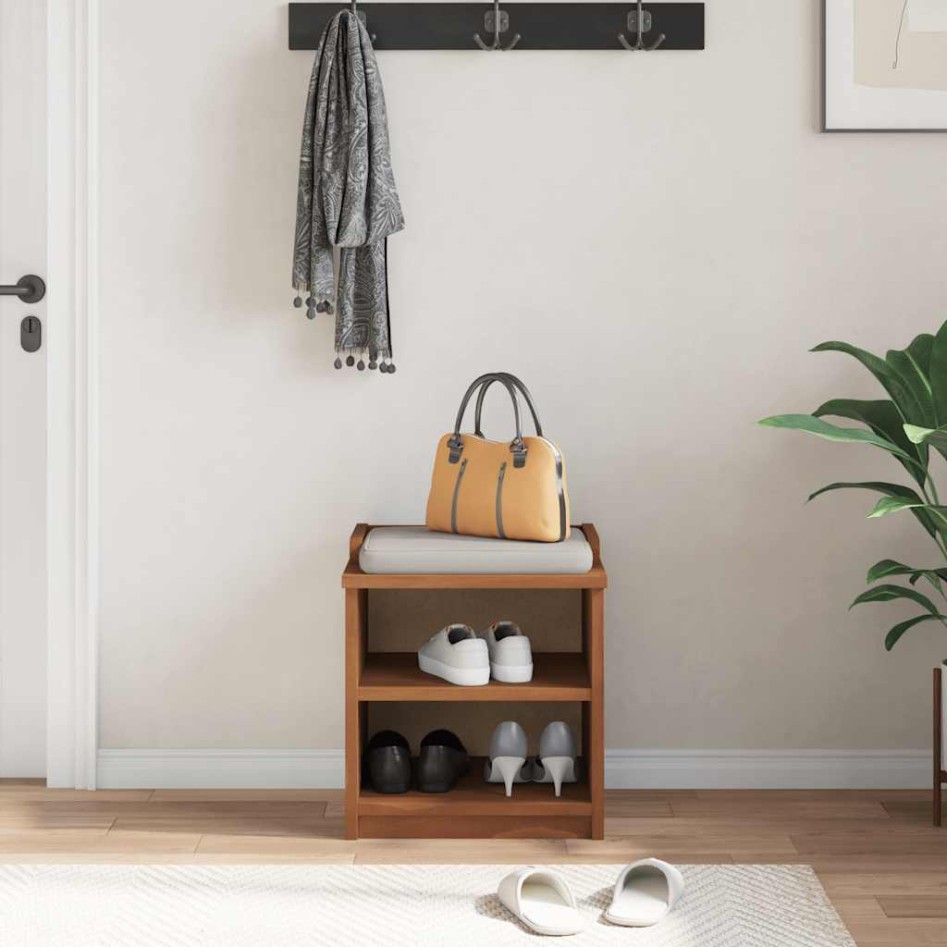 Banco de recibidor SANDNES madera maciza de pino 45x40x50