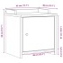 Banco de recibidor SANDNES madera maciza de pino 45x40x50