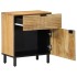 Mesita de noche madera maciza de mango 50x33x60 cm