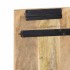 Cabecero de cama 160 cm madera maciza de mango