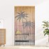 Cortina para puerta insectos estampado palmeras 90x220cm