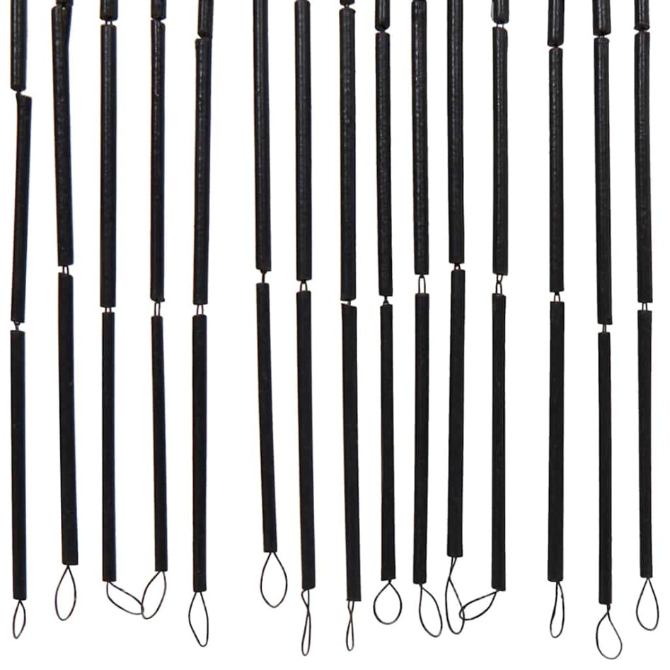 Cortina para puerta insectos estampado palmeras 90x220cm