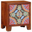 Mesita de noche 40x30x45 cm madera maciza de acacia