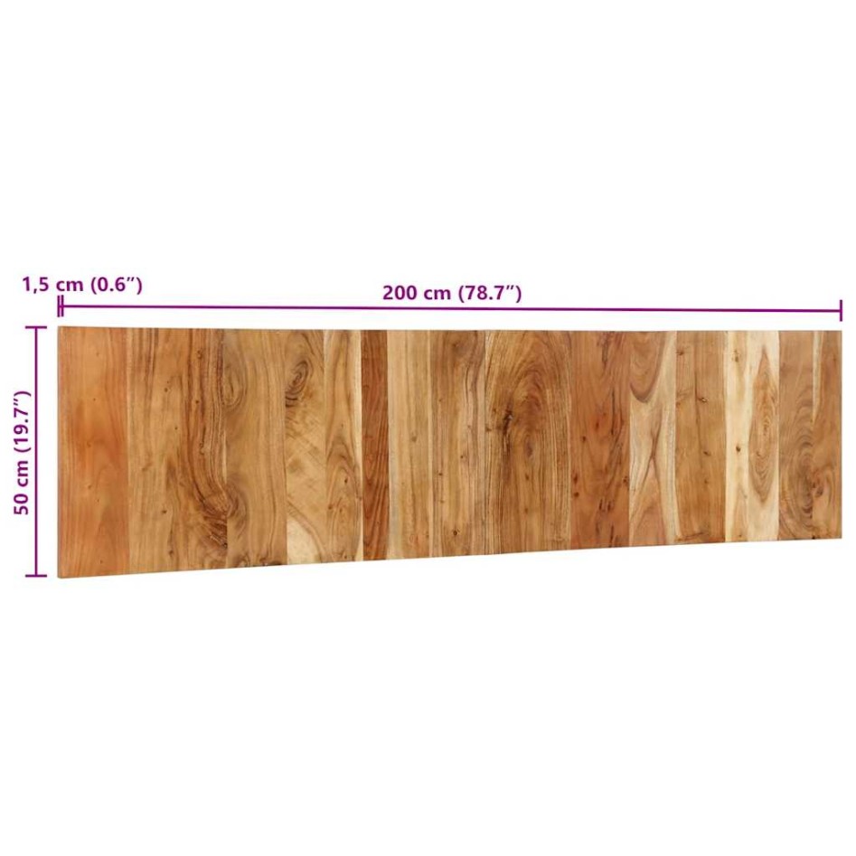 Cabecero de cama 200 cm madera maciza