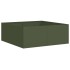 Jardinera acero verde oliva 80x80x30