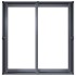 Jardinera de acero laminado en frío antracita 80x80x40