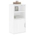 Mueble auxiliar ODDA blanco 40x24x79 cm madera maciza de
