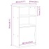 Mueble auxiliar ODDA blanco 40x24x79 cm madera maciza de