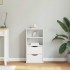 Mueble auxiliar con cajones ODDA blanco 40x24x79 cm madera