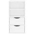 Mueble auxiliar con cajones ODDA blanco 40x24x79 cm madera