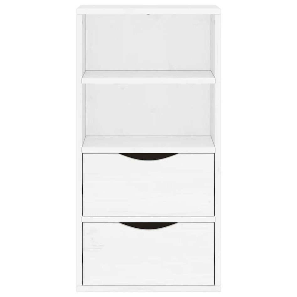 Mueble auxiliar con cajones ODDA blanco 40x24x79 cm madera