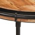 Mesa auxiliar madera maciza de acacia Ø55x60