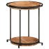 Mesa auxiliar madera maciza de acacia Ø55x60