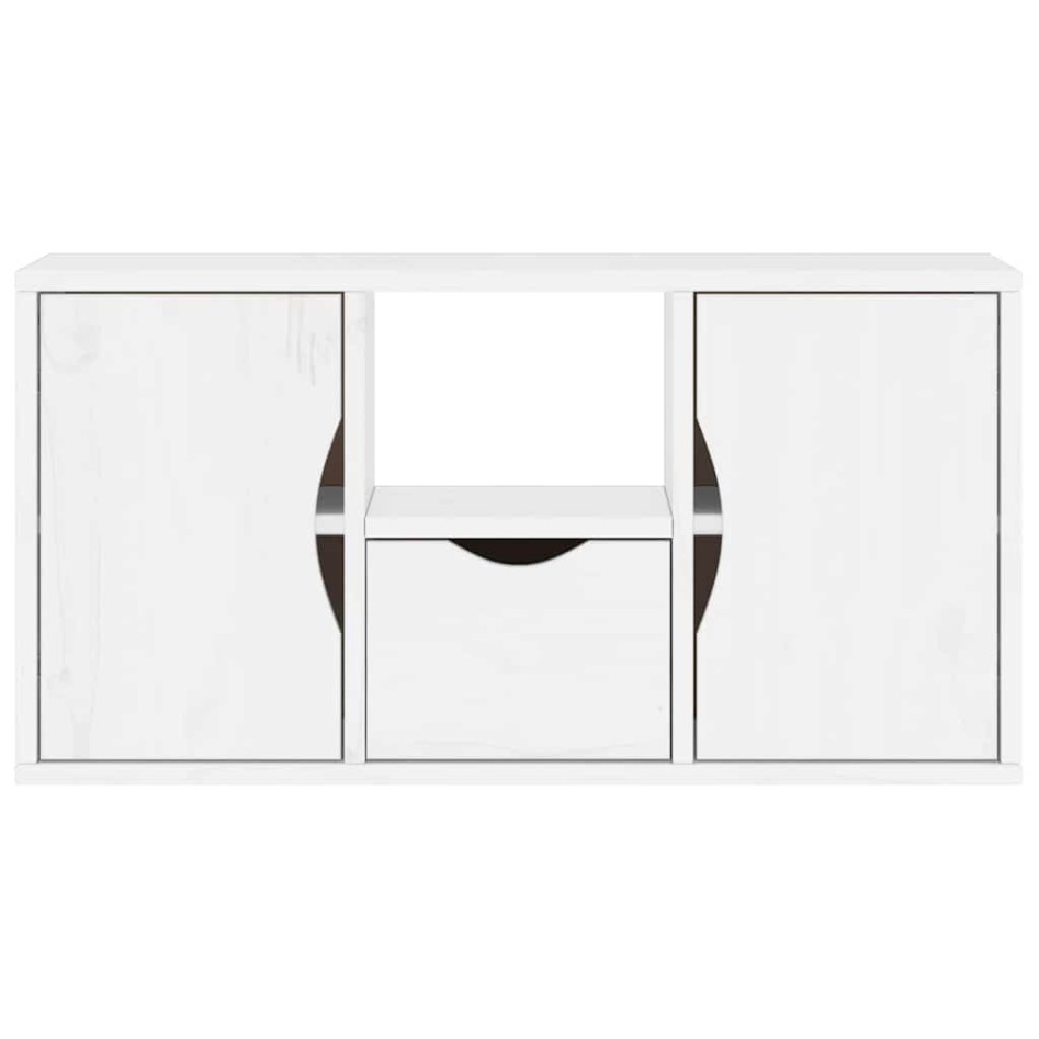Mueble para TV con cajón ODDA blanco 79x24x40 cm madera