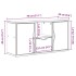 Mueble para TV con cajón ODDA blanco 79x24x40 cm madera
