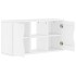 Mueble de TV ODDA madera maciza de pino blanco 79x24x40
