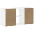 Mueble de TV ODDA madera maciza de pino blanco 79x24x40