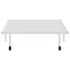 Estructura de cama sin colchón plegable blanco acero 100x190